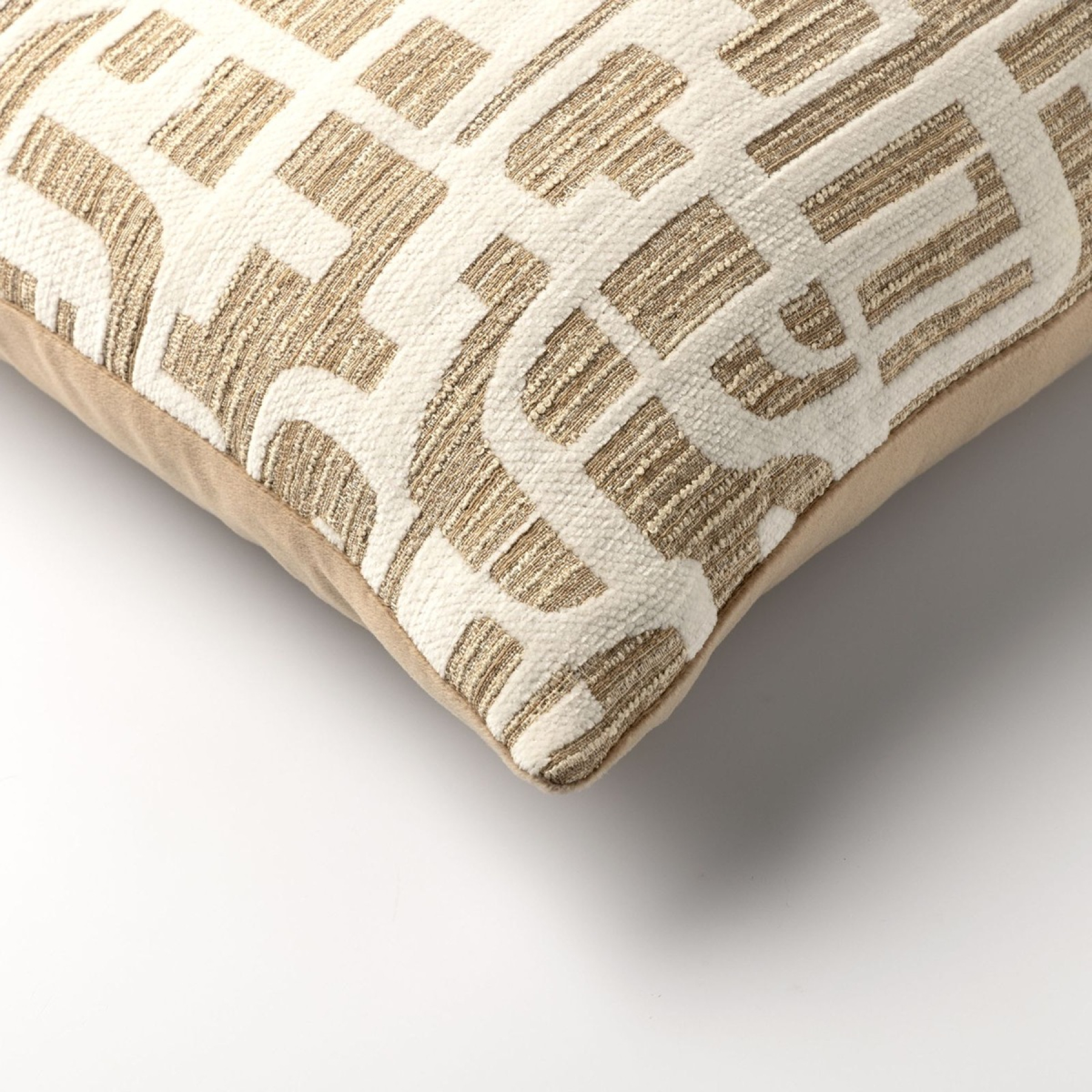 Dutch Decor Kissenhülle 'Fabia' 45 x 45 cm Incense - Braun, Weiß