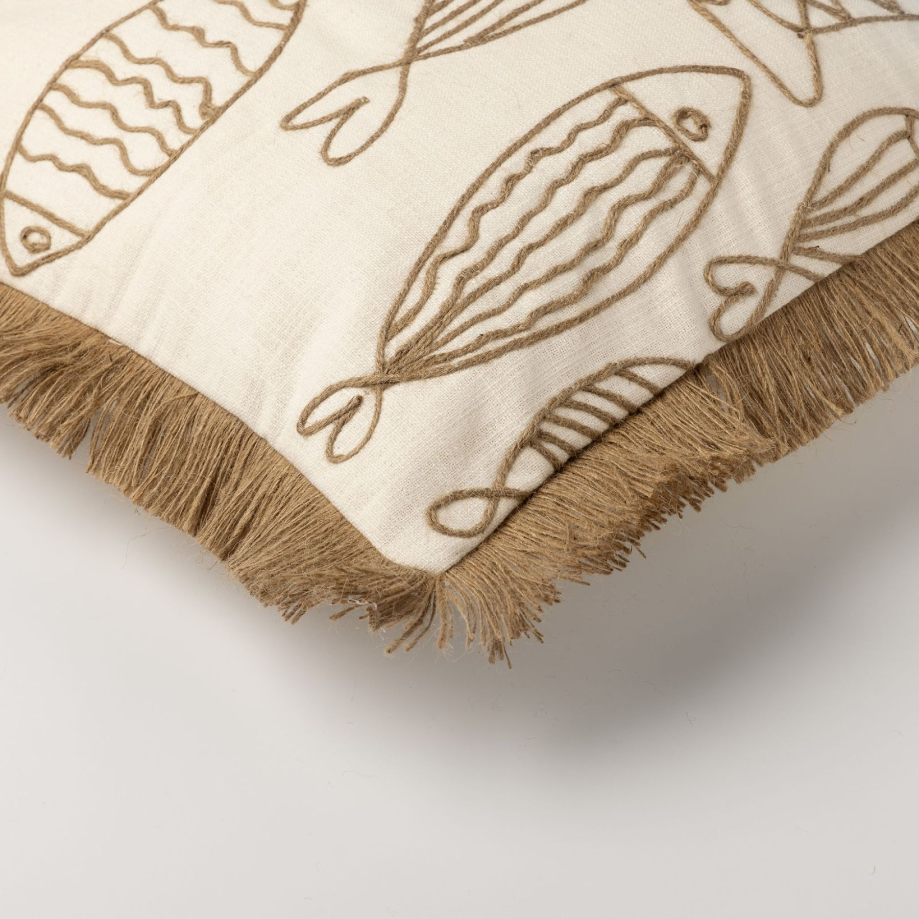 Dutch Decor Kissenhülle 'Nemo' 45 x 45 cm Snow White - Weiß