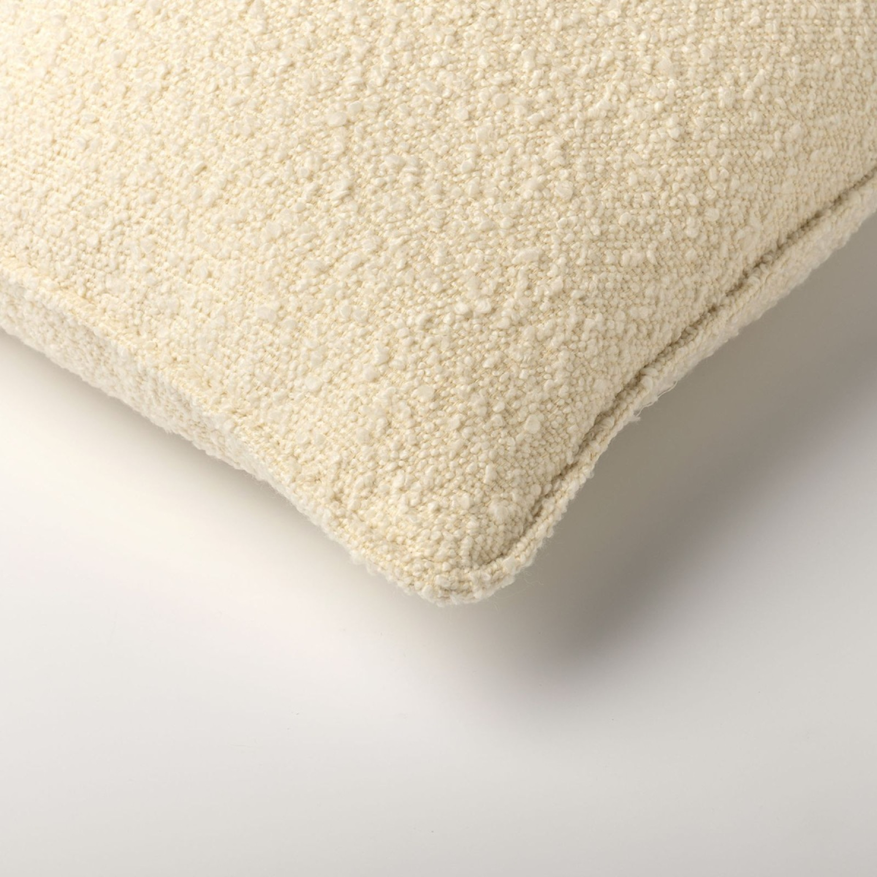 Dutch Decor Bouclé Kissenhülle 'Onno' 45 x 45 cm Snow White - Weiß