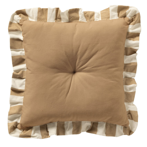 Dutch Decor Sitzkissen 'Bella' 40 x 40 cm Irish Cream - Beige