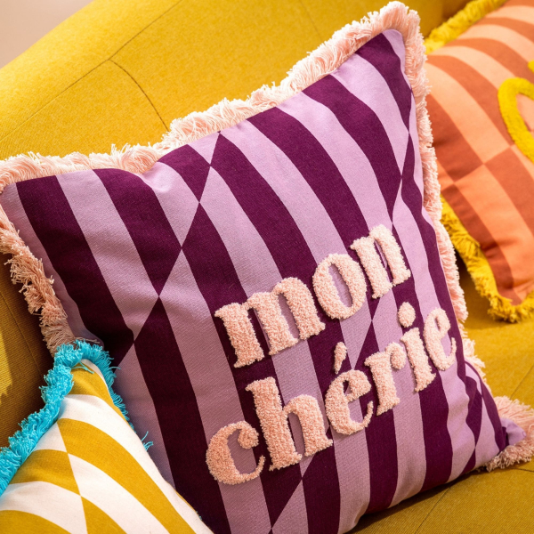 Dutch Decor Kissenhülle 'Chéri' 45 x 45 cm Rosebud - Rosa