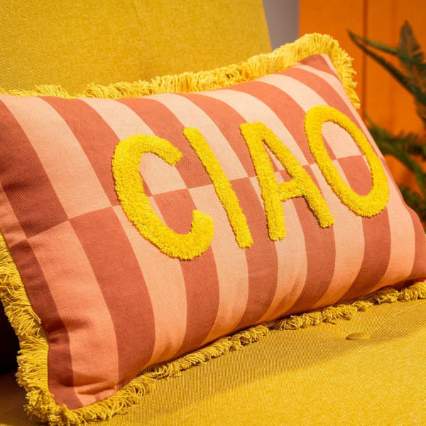 Dutch Decor Kissenhülle 'Ciao' 30 x 50 cm Melon - Orange