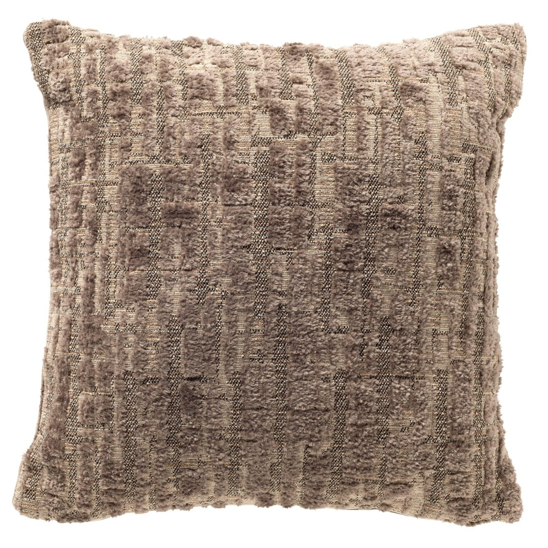 Dutch Decor Kissenhülle 'Remus' 45 x 45 cm Driftwood - Taupe