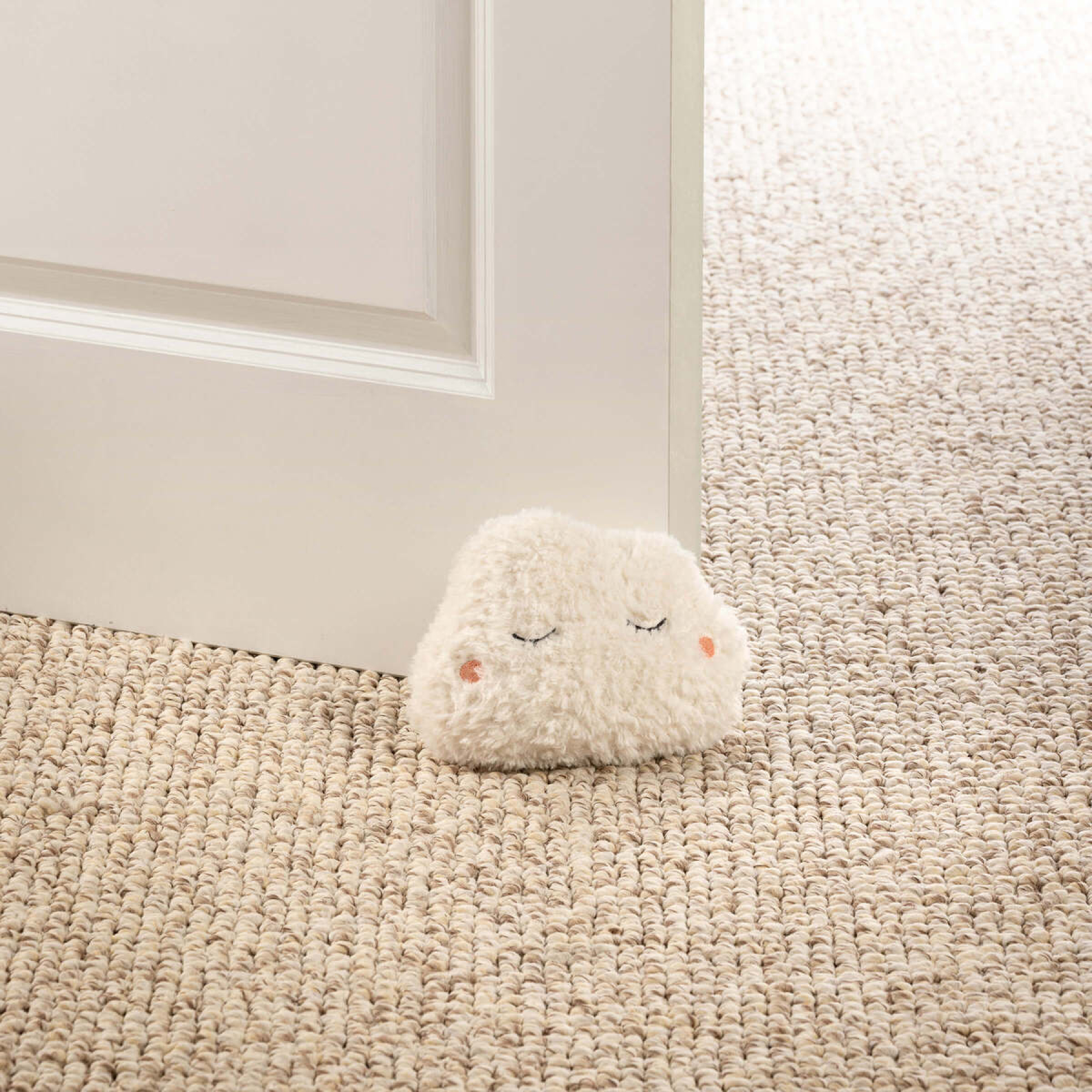 Textino Türstopper Wolke 'Cloudy' 18 x 20 cm Snow White - Weiß