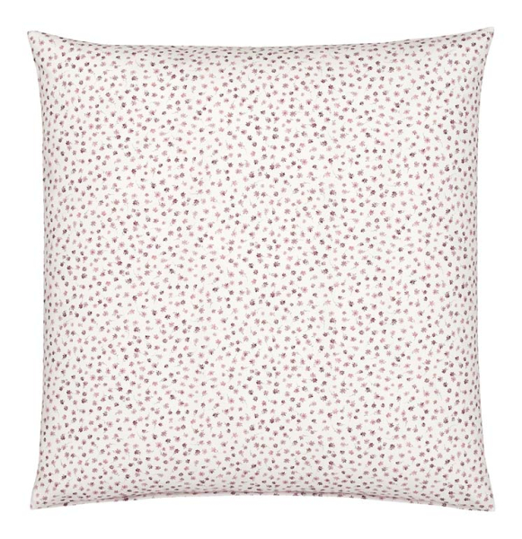 elegante Soft- Flanell Bettwäsche 'Preppy' 135 x 200 cm Beere - Rosa