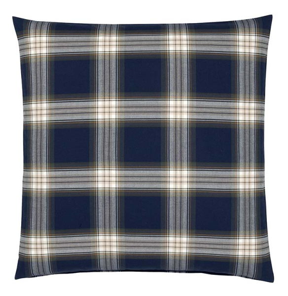 elegante Soft- Flanell Bettwäsche 'Westminster' 135 x 200 cm Blau