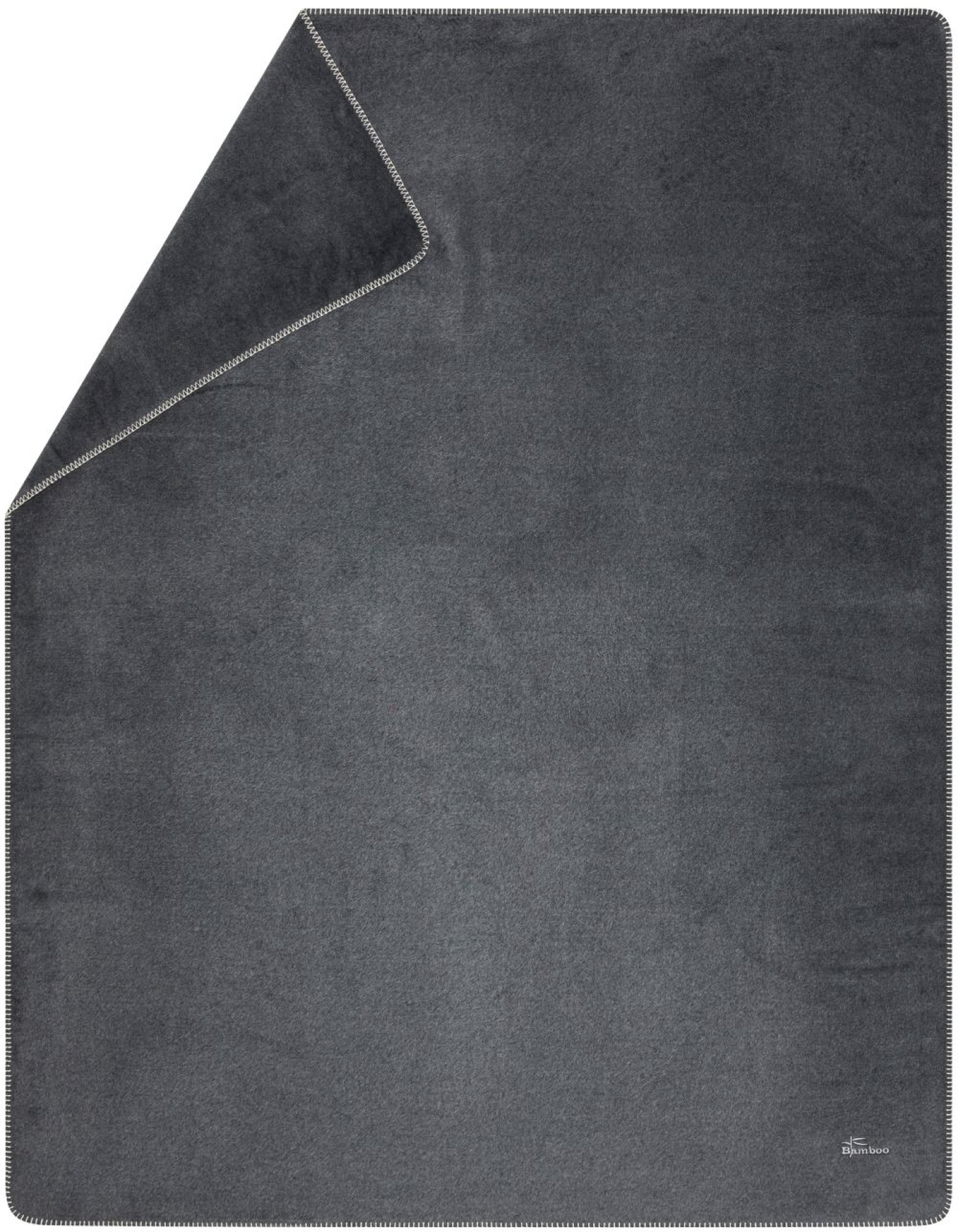 David Fussenegger Wohndecke Bamboo mit Stick 'Uni' 150 x 200 cm