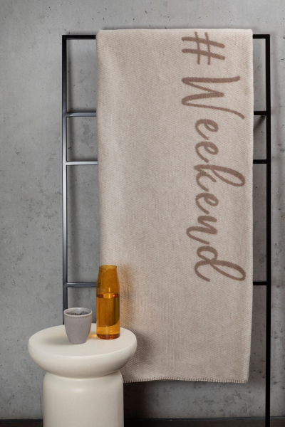 David Fussenegger Kurzflor- Wohndecke Savona '#Weekend' 150 x 200 cm Chinchilla- Beige