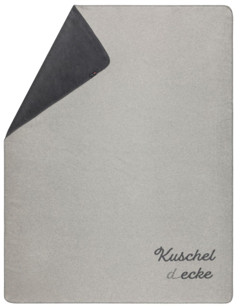 David Fussenegger Kurzflor- Wohndecke Savona 'Kuscheldecke' 150 x 200 cm Filz- Grau