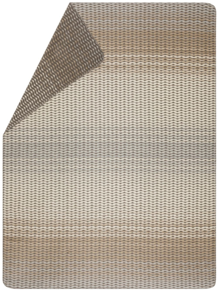 David Fussenegger Kurzflor- Wohndecke Savona 'Wellen Verlauf' 150 x 200 cm Sand- Beige