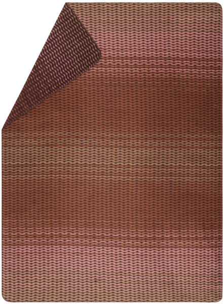 David Fussenegger Kurzflor- Wohndecke Savona 'Wellen Verlauf' 150 x 200 cm Kupfer