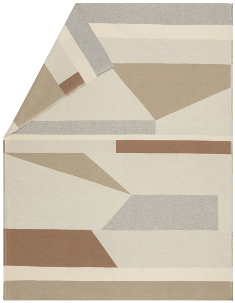 David Fussenegger Wohndecke Luca 'Urban Shapes' 140 x 200 cm Natur