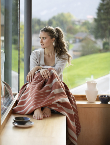 David Fussenegger Wohndecke Luca 'Piano' 140 x 200 cm Kupfer