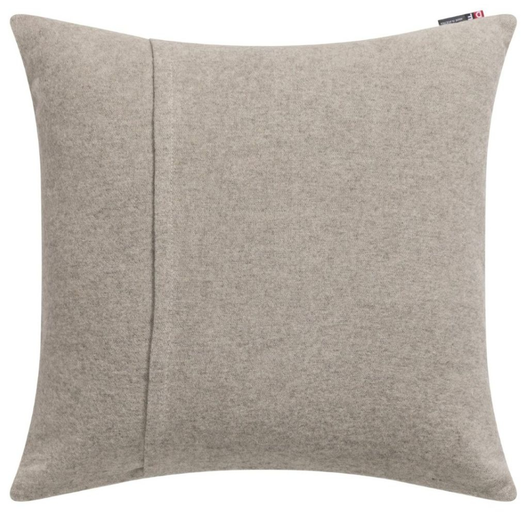 David Fussenegger Kissenhülle Silvretta 'Yes, we camp' 50 x 50 cm Rauch - Beige