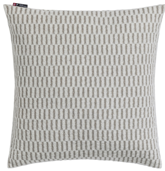 David Fussenegger Kissenhülle Carla 'Grid' 50 x 50 cm Hellgrau