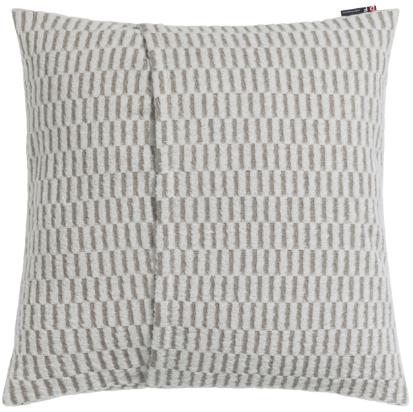 David Fussenegger Kissenhülle Carla 'Grid' 50 x 50 cm Hellgrau