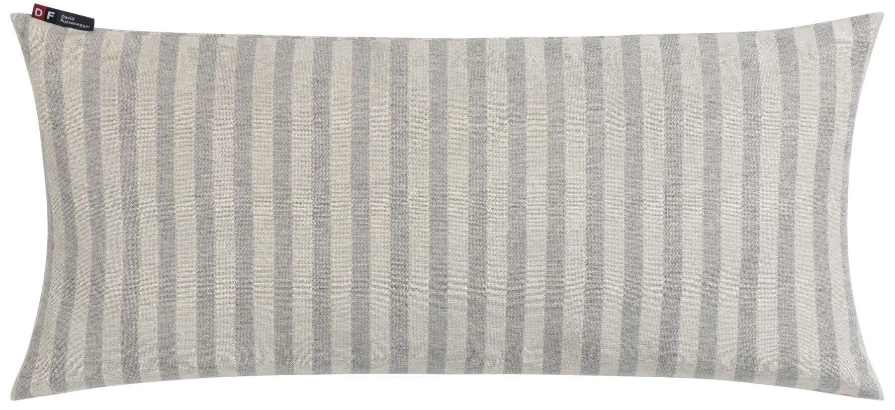 David Fussenegger Kissen gefüllt Havanna 'Streifen' 26 x 60 cm Filz- Hellgrau