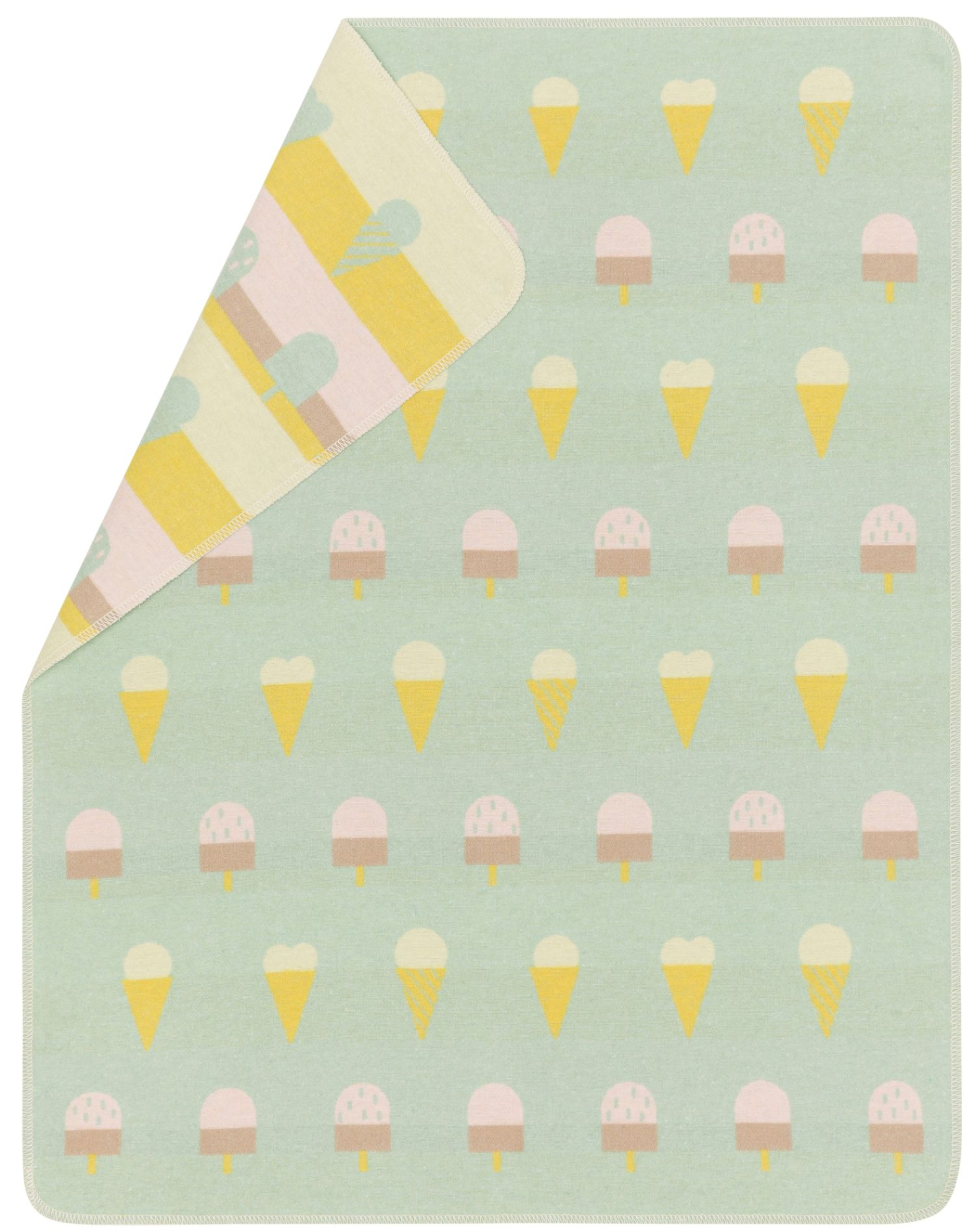 David Fussenegger Babydecke Juwel 'Gelato Dreams' 70 x 90 cm Kiwi- Grün