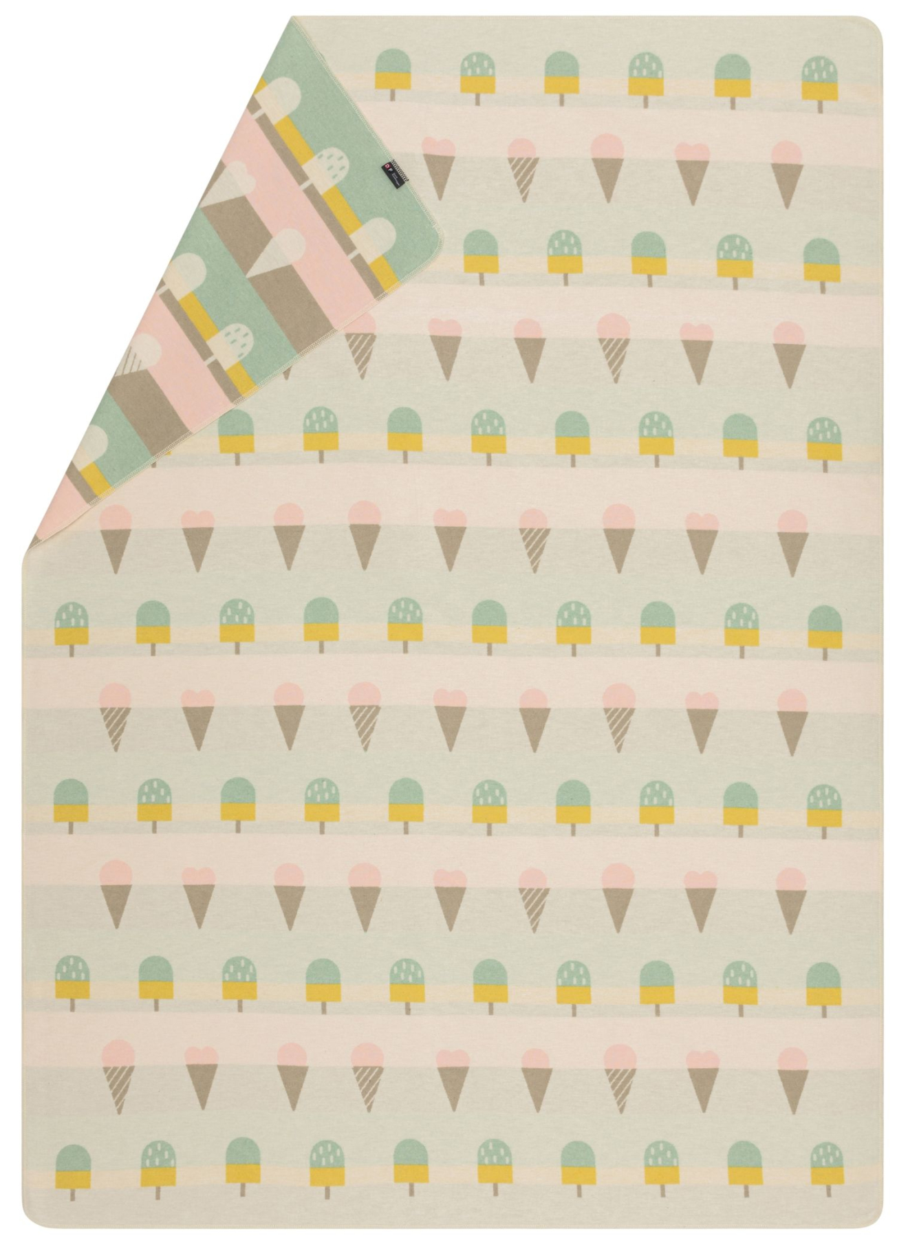 David Fussenegger Kinderdecke Juwel 'Gelato Dreams' 140 x 200 cm Rohweiß