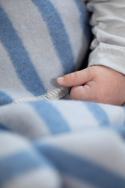 David Fussenegger Babydecke Juwel 'Mini Marine' 70 x 90 cm Hellblau