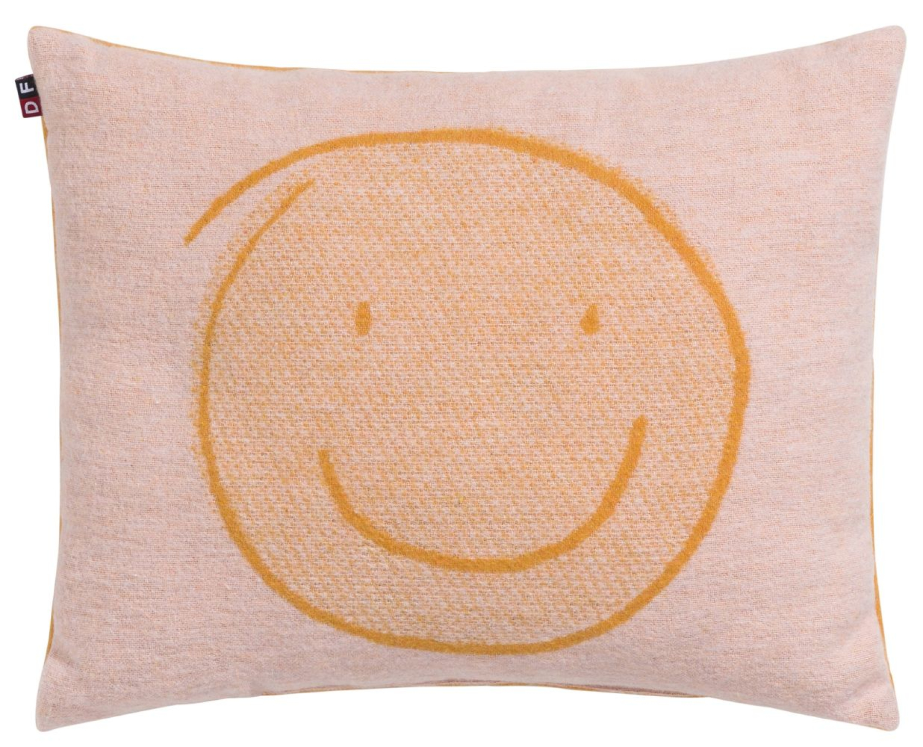 David Fussenegger Kissen gefüllt Juwel 'Happy Faces' 30 x 40 cm Hellorange