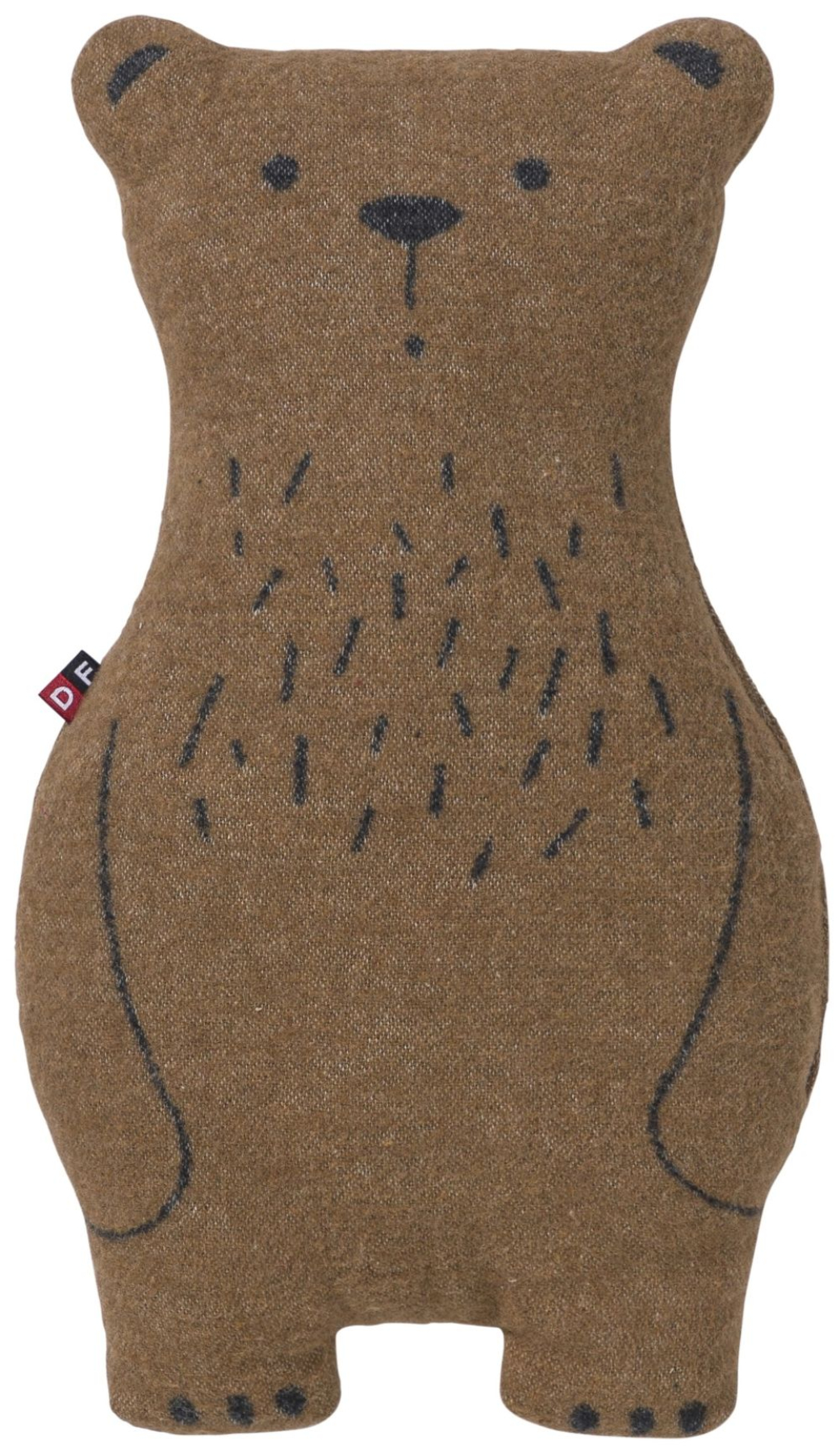 David Fussenegger Kissen gefüllt Juwel 'Bär' 22 x 40 cm Ruggine- Braun