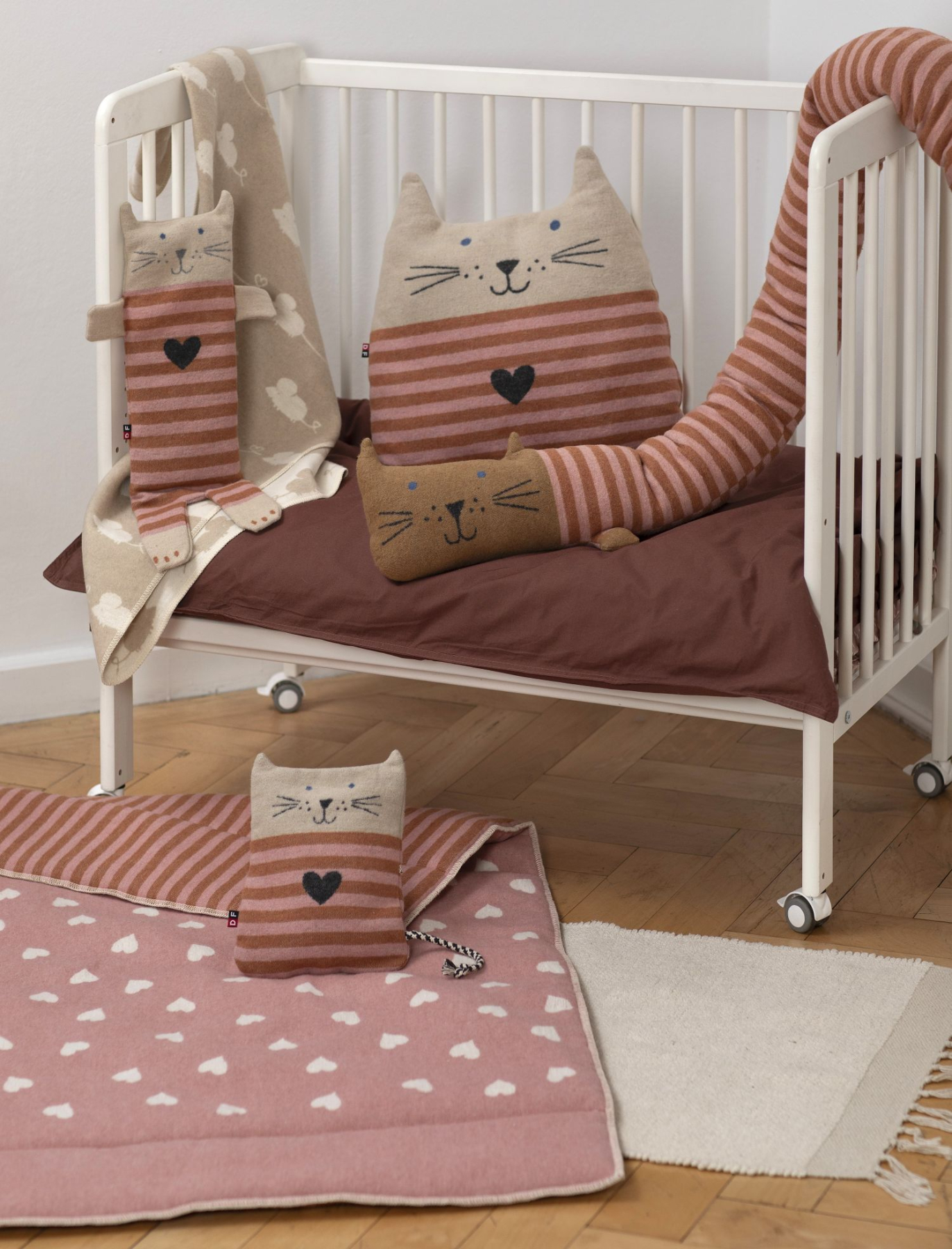 David Fussenegger Körnerkissen 'Katze' 16 x 29 cm Natur