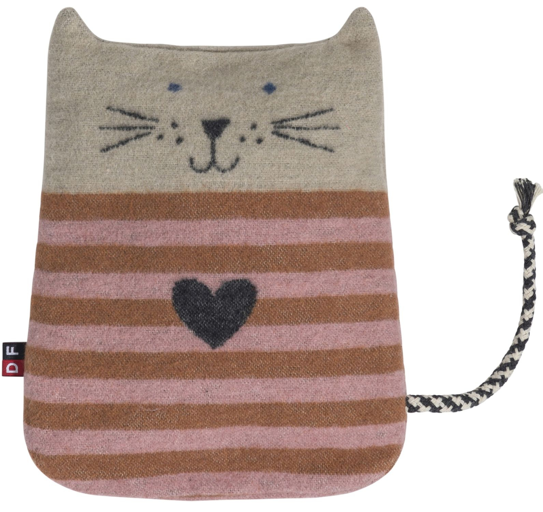 David Fussenegger Körnerkissen 'Katze' 16 x 29 cm Natur