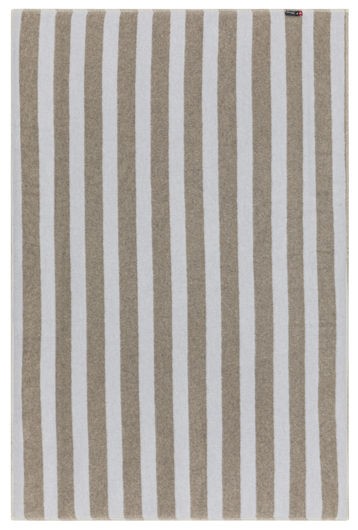 David Fussenegger Krabbeldecke gefüttert Juwel 'Bär' 120 x 120 cm Rauch- Beige