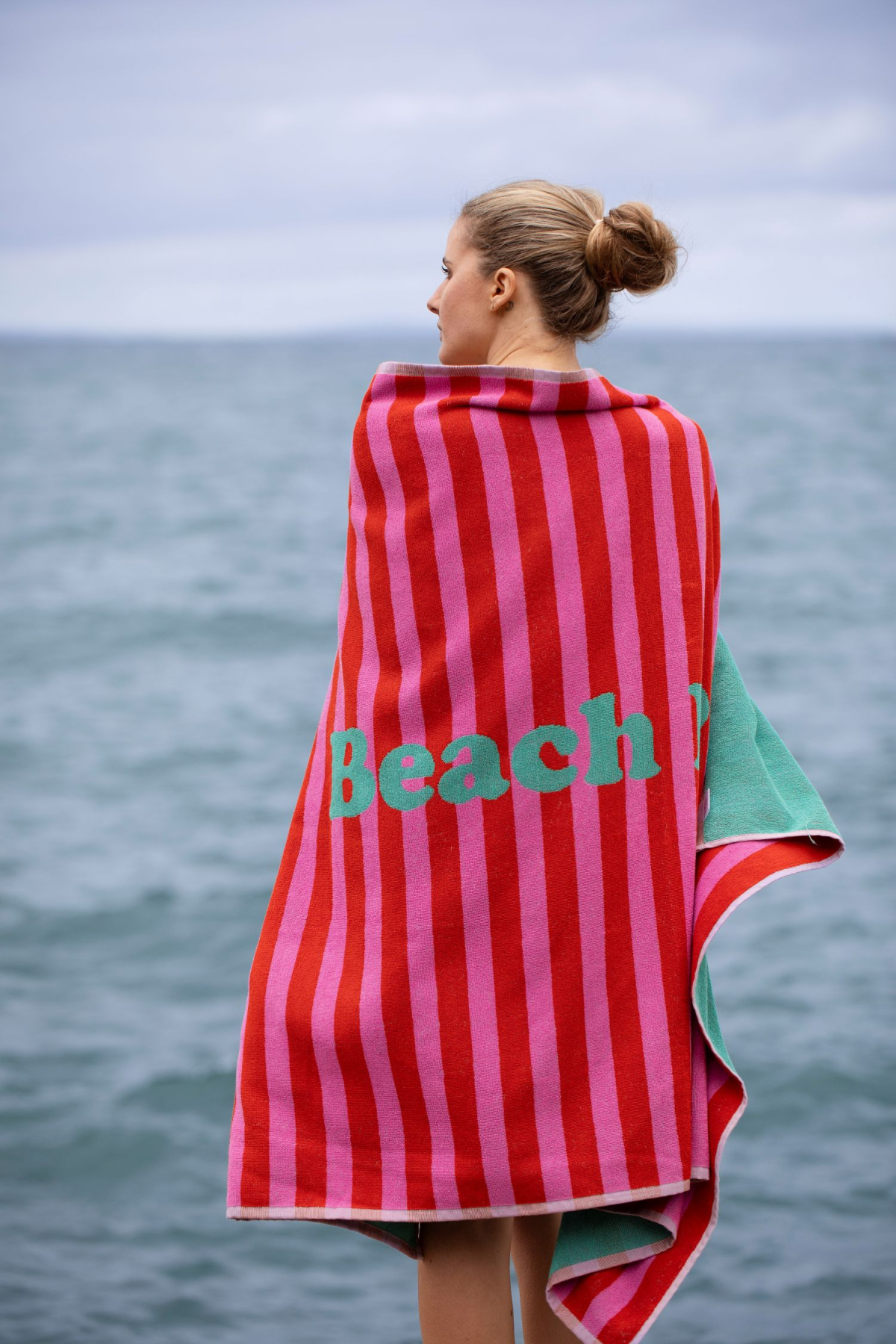 David Fussenegger Playa Frottee- Strandtuch 'Beach Party' 140 x 180 cm Dunkelorange