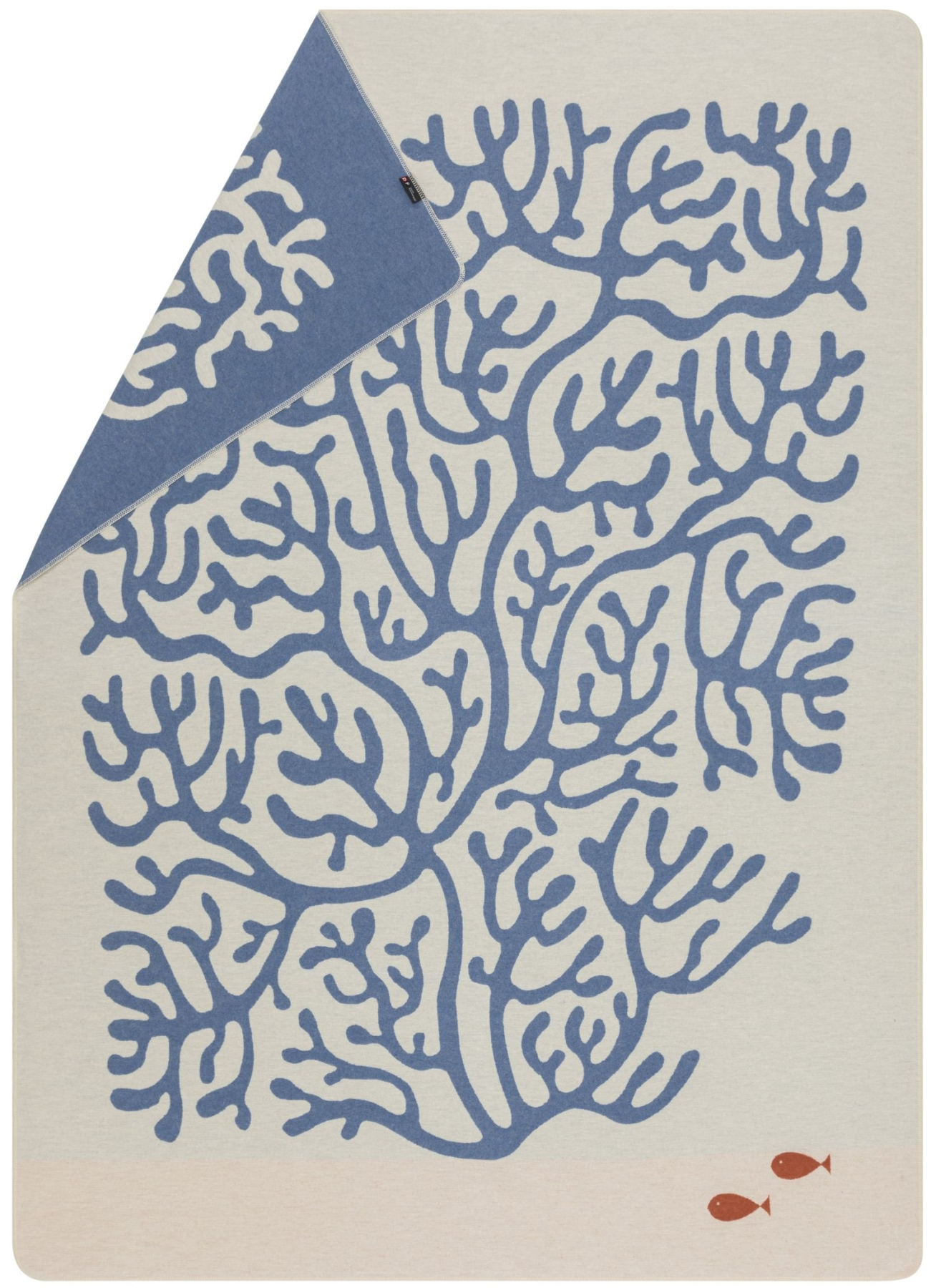 David Fussenegger Wohndecke Silvretta 'Koralle' 140 x 200 cm Rohrweiß- Creme