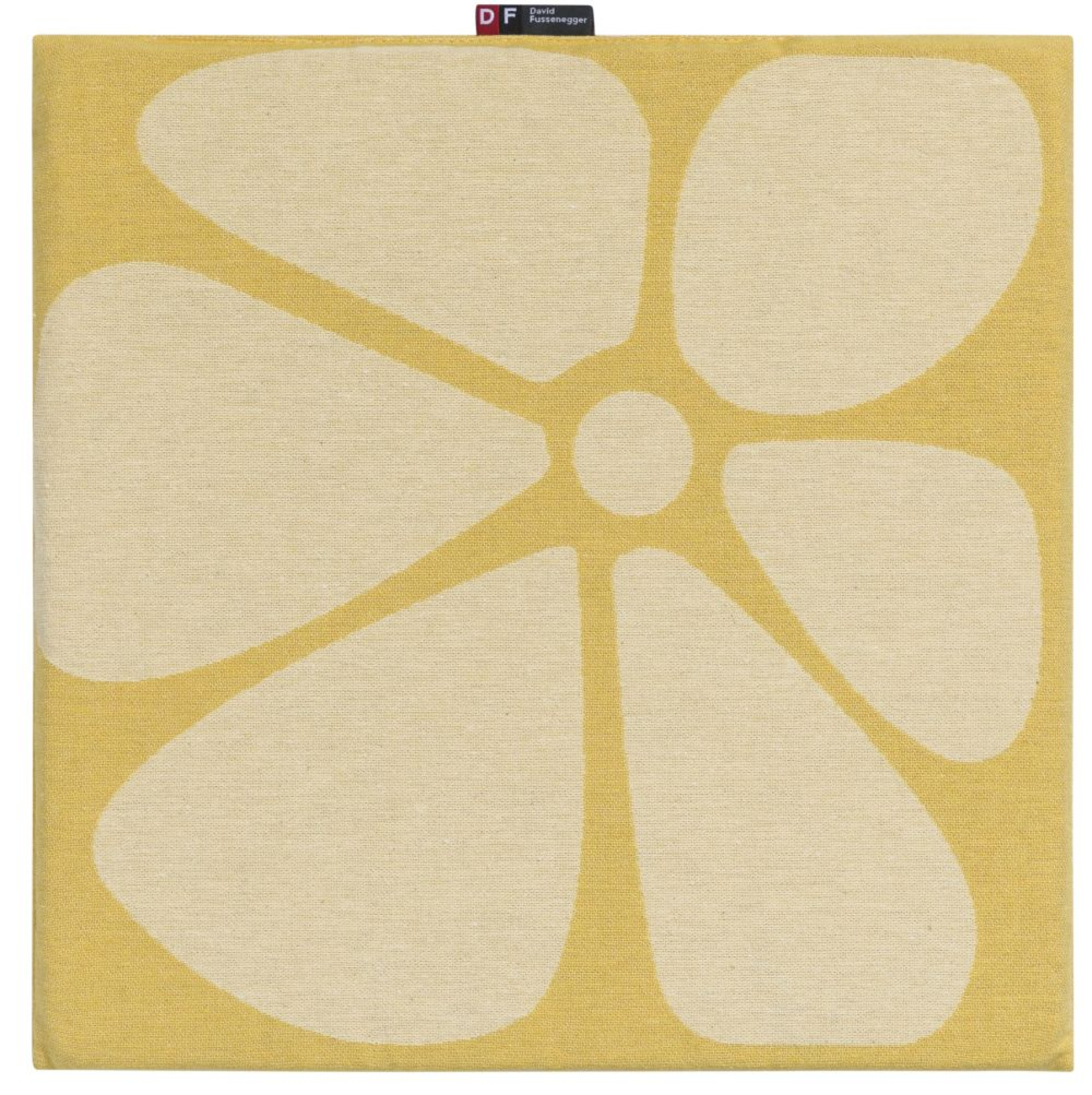 David Fussenegger Sitzkissen Porto 'Wellen' 40 x 40 cm Hellgelb