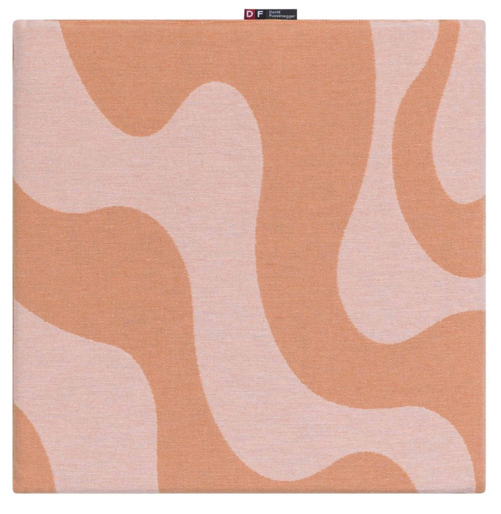 David Fussenegger Sitzkissen Porto 'Wellen' 40 x 40 cm Hellorange
