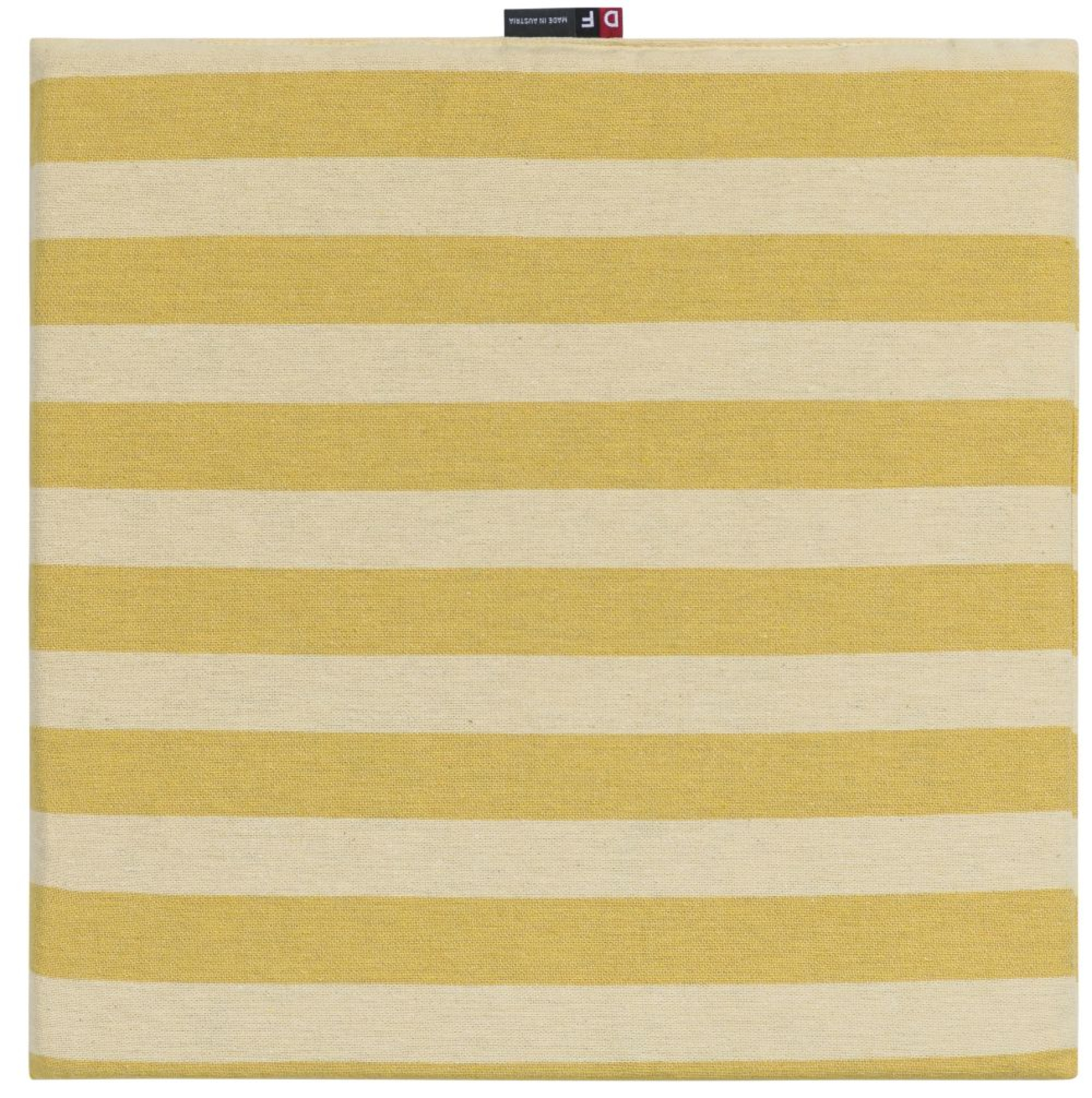 David Fussenegger Sitzkissen Porto 'Streifen' 40 x 40 cm Hellgelb