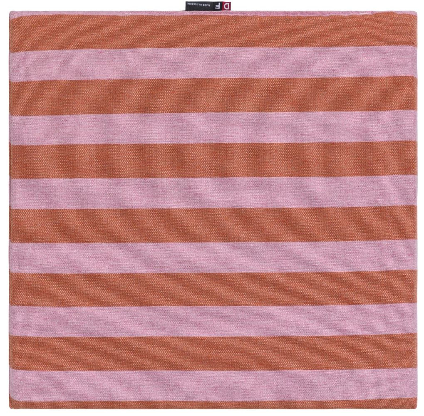 David Fussenegger Sitzkissen Porto 'Streifen' 40 x 40 cm Dunkelorange