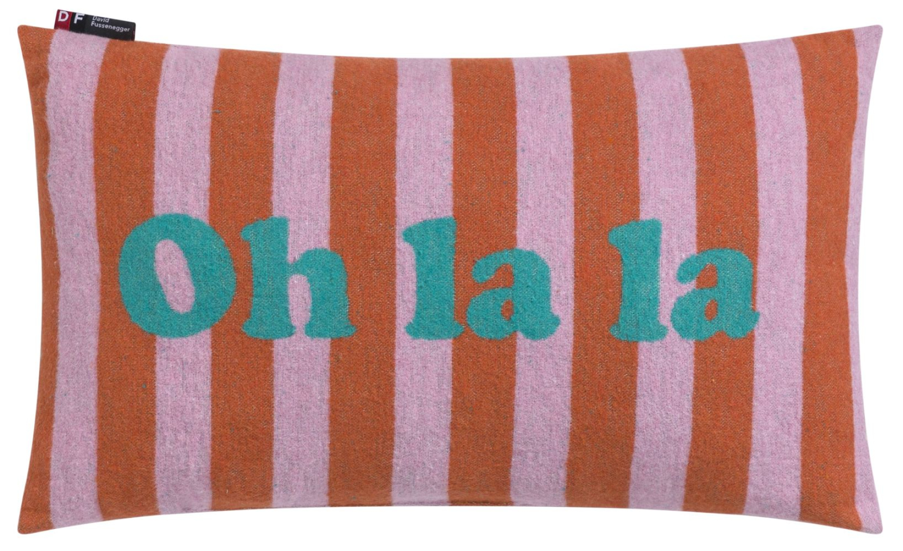 David Fussenegger Kissen gefüllt Silvretta 'Oh la la' 30 x 50 cm Dunkelorange