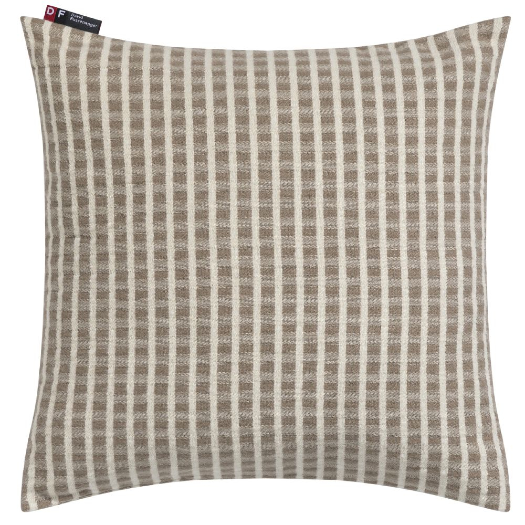 David Fussenegger Kissenhülle Riva 'Streifen strukturiert' 40 x 40 cm Sand- Beige