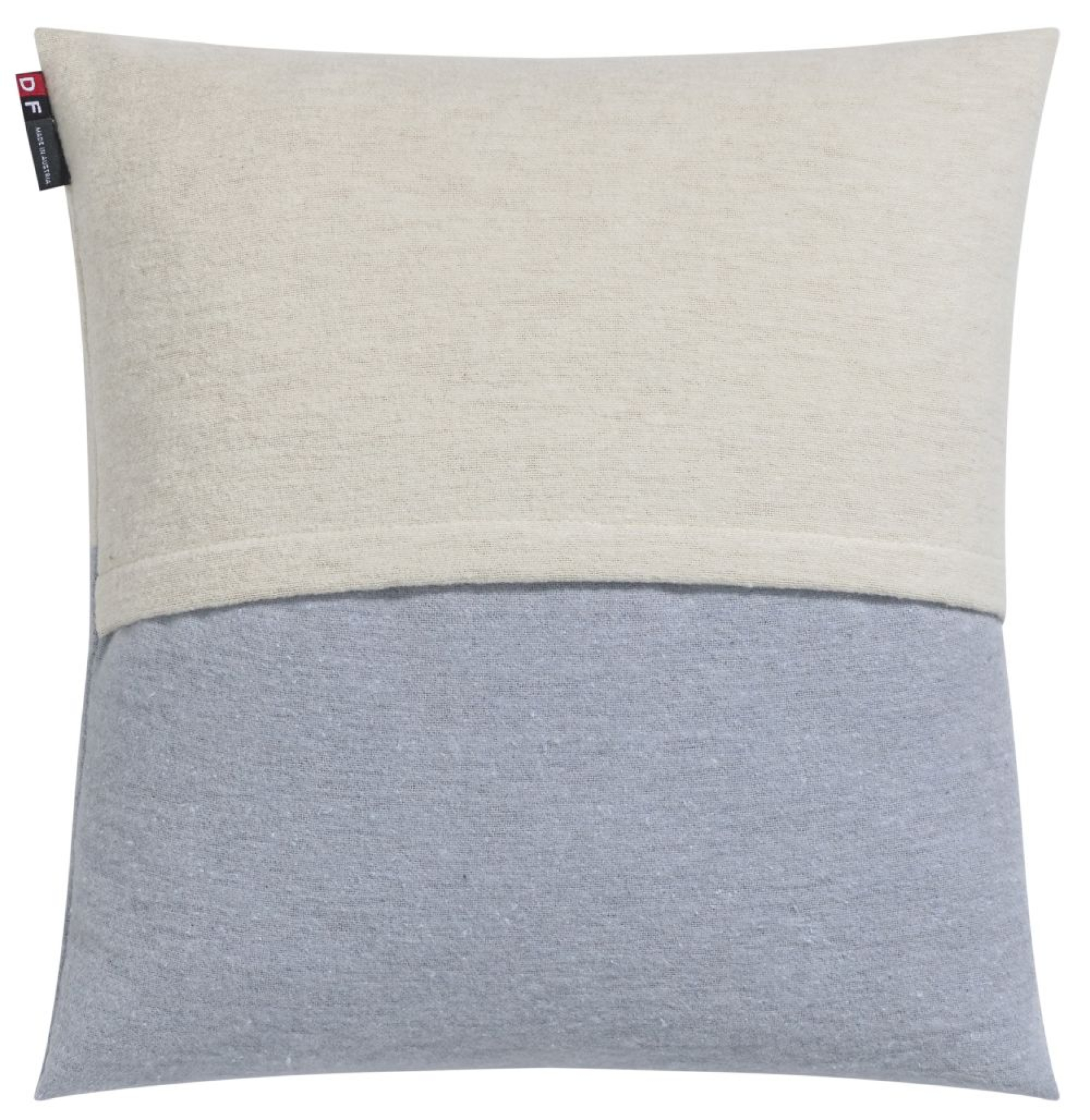 David Fussenegger Kissenhülle Silvretta 'Meer geht immer' 40 x 40 cm Hellblau