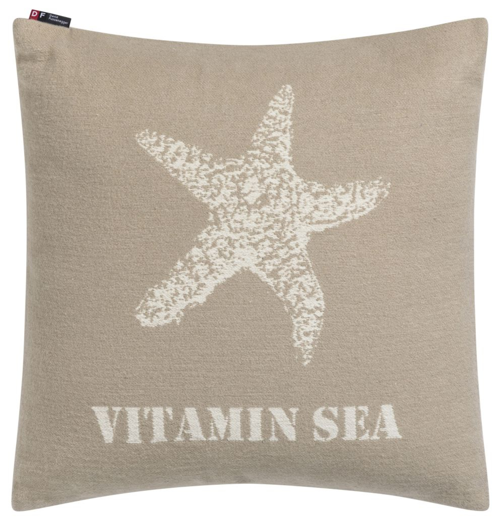 David Fussenegger Kissenhülle Nova 'Seestern Vitamin Sea' 50 x 50 cm Natur- Beige