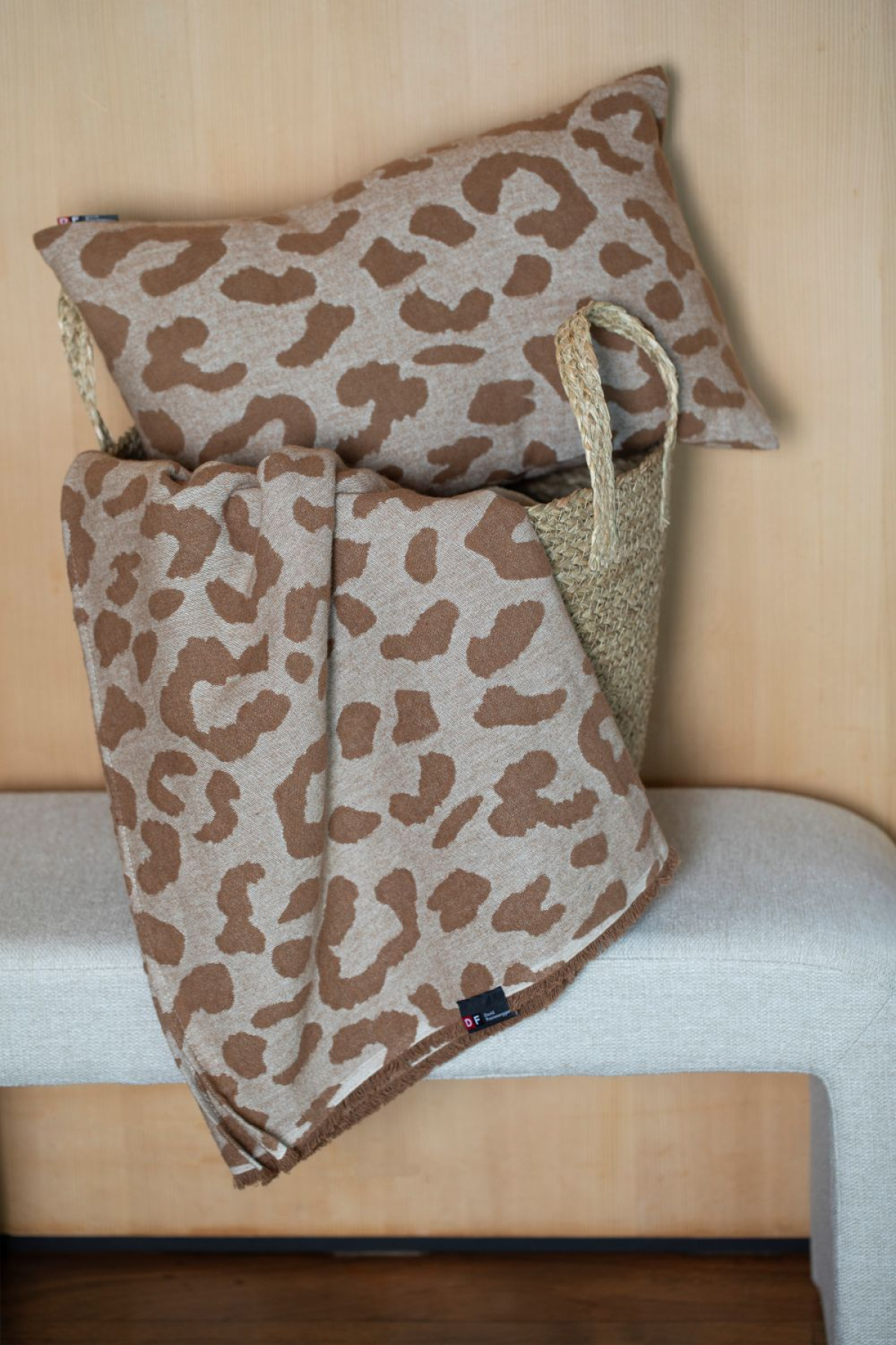 David Fussenegger Wohndecke Riva 'Leo' 140 x 180 cm Ruggine- Braun