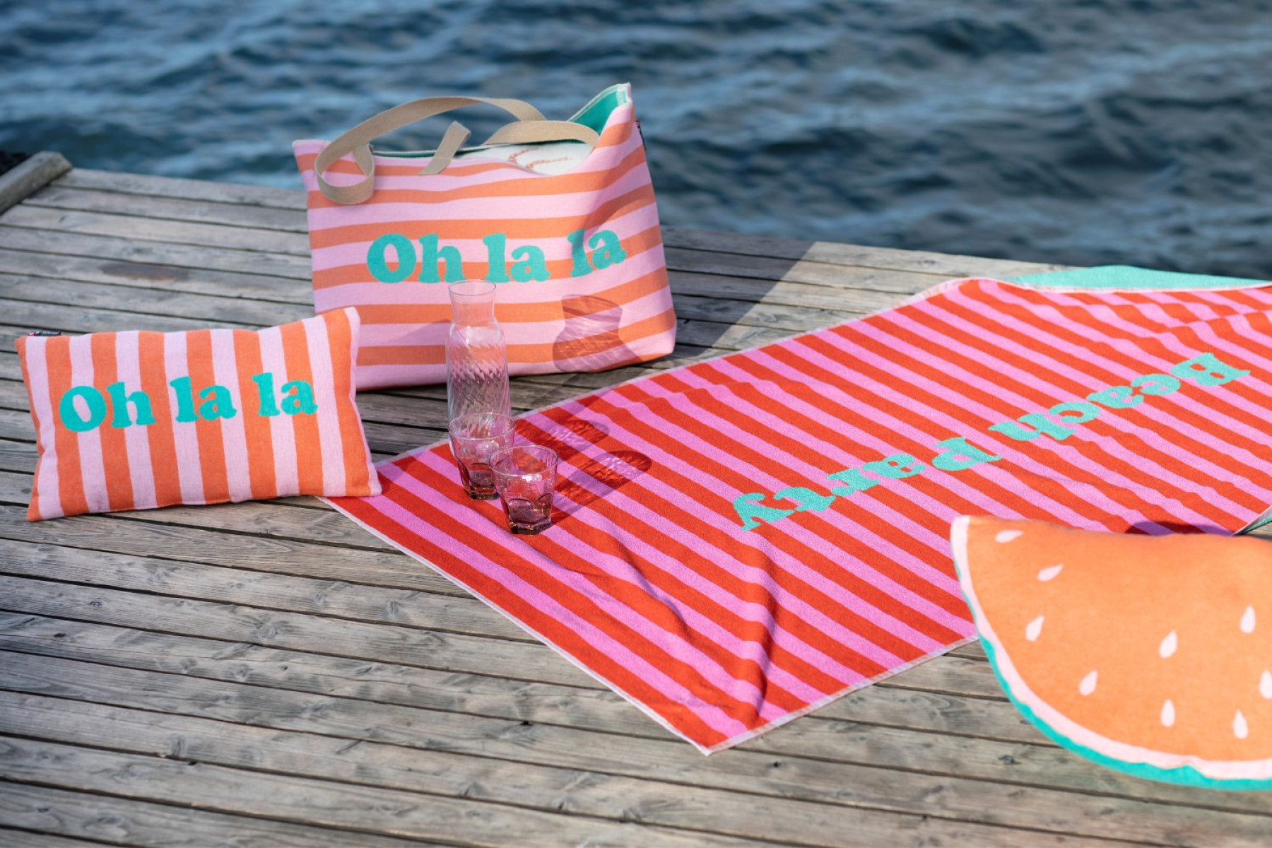 David Fussenegger Kissen gefüllt Silvretta 'Melone' 35 x 70 cm Dunkelorange