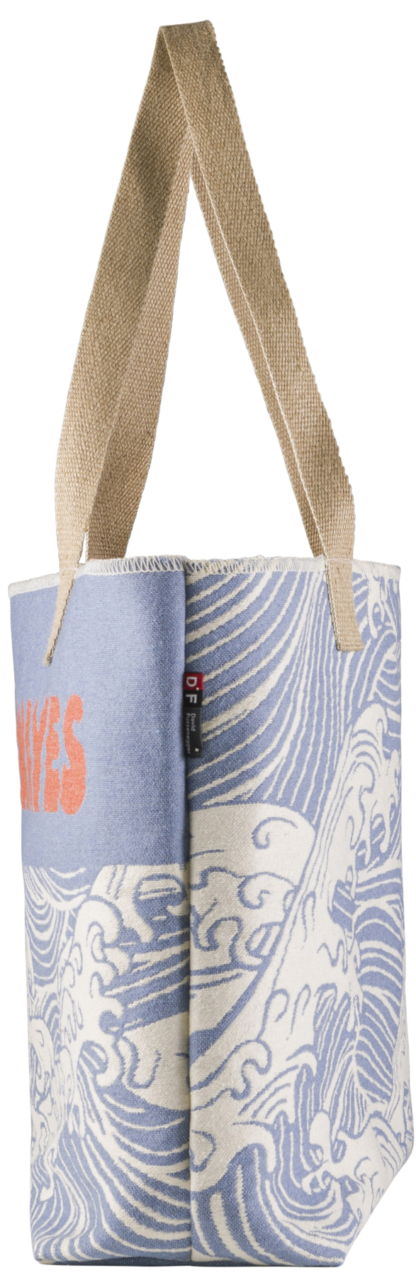 David Fussenegger Tasche Goliath 'Make Waves' 65 x 40 cm Marine - Blau