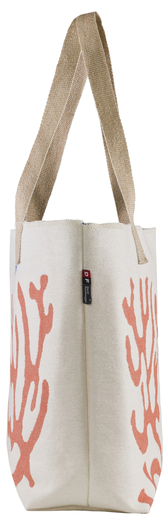 David Fussenegger Tasche Goliath 'Koralle' 65 x 40 cm Rohweiß- Creme