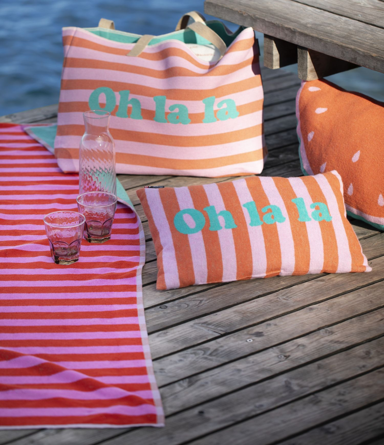 David Fussenegger Tasche Goliath 'Oh la la' 65 x 40 cm Dunkelorange