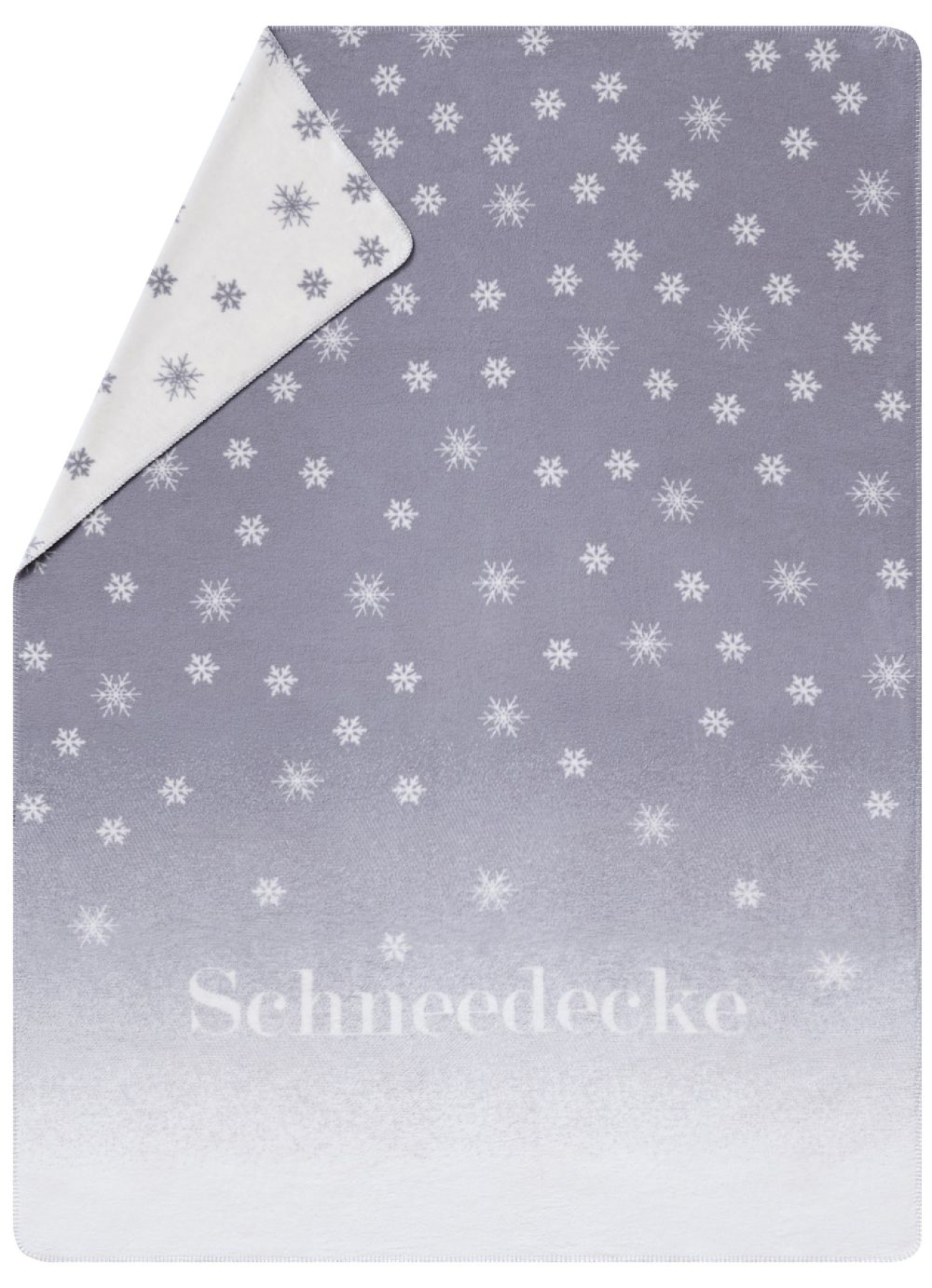 David Fussenegger Kurzflor- Wohndecke Savona 'Schneedecke' 150 x 200 cm Grau