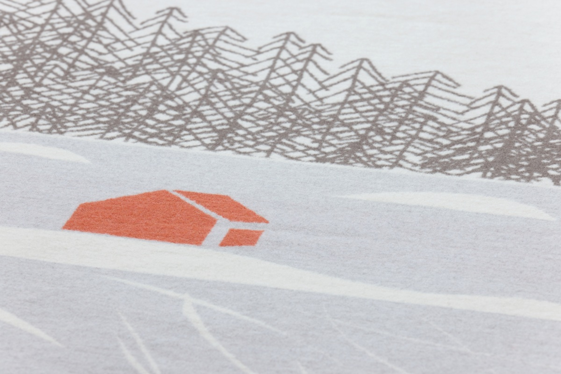 David Fussenegger Wohndecke Luca 'Ski Time' 140 x 200 cm Zement