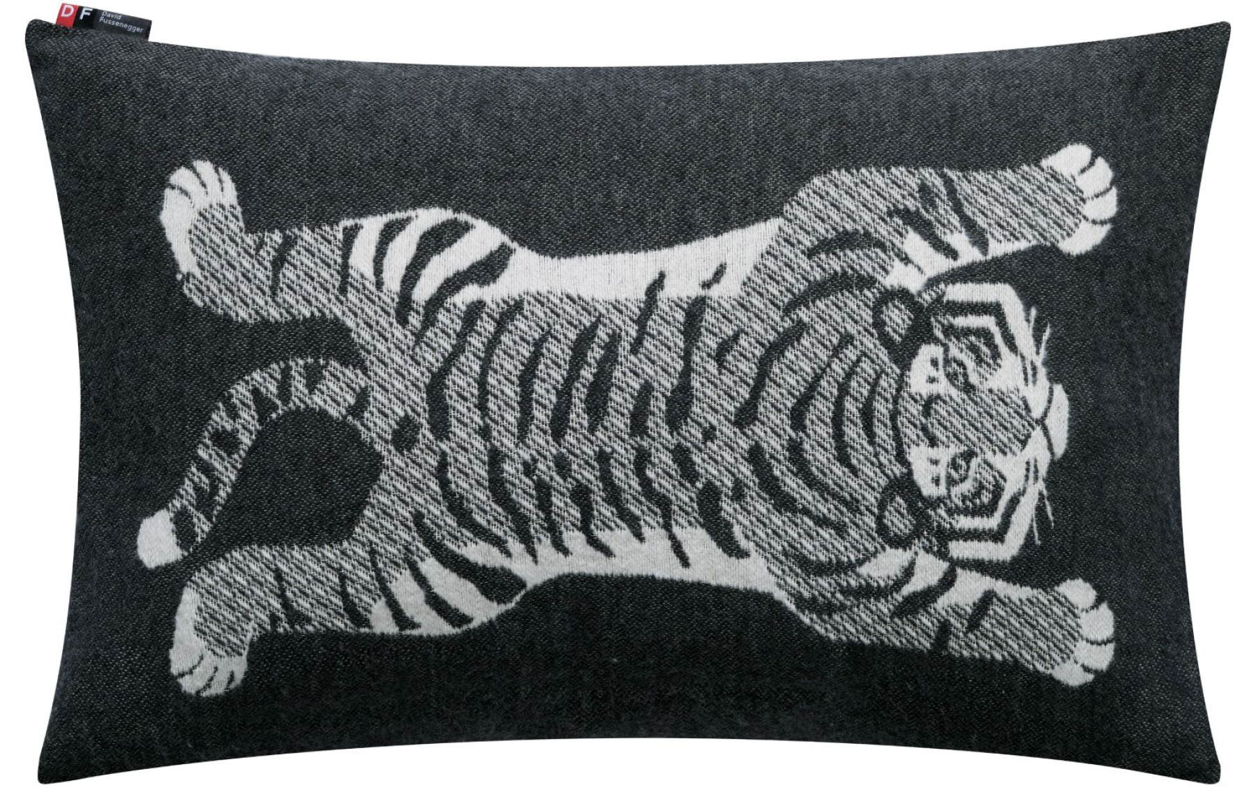 David Fussenegger Kissenhülle Nova 'Tiger' 40 x 60 cm Anthrazit