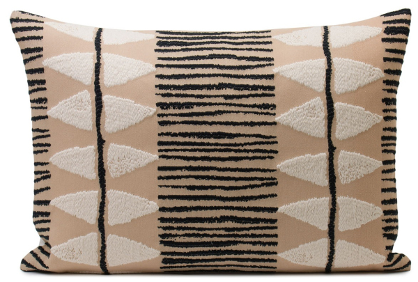 Gözze Kissenhülle Boho 40 x 60 cm Taupe