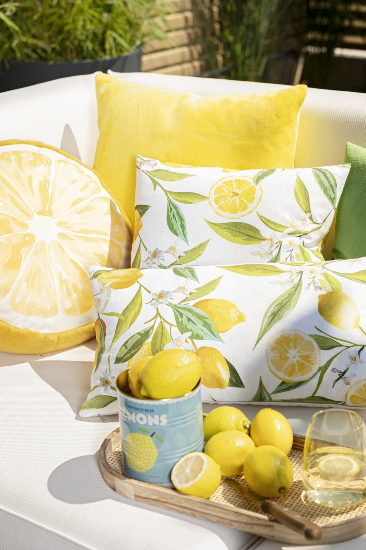 Magma Kissenhülle 'Frutta' 40 x 40 cm Limone - Gelb
