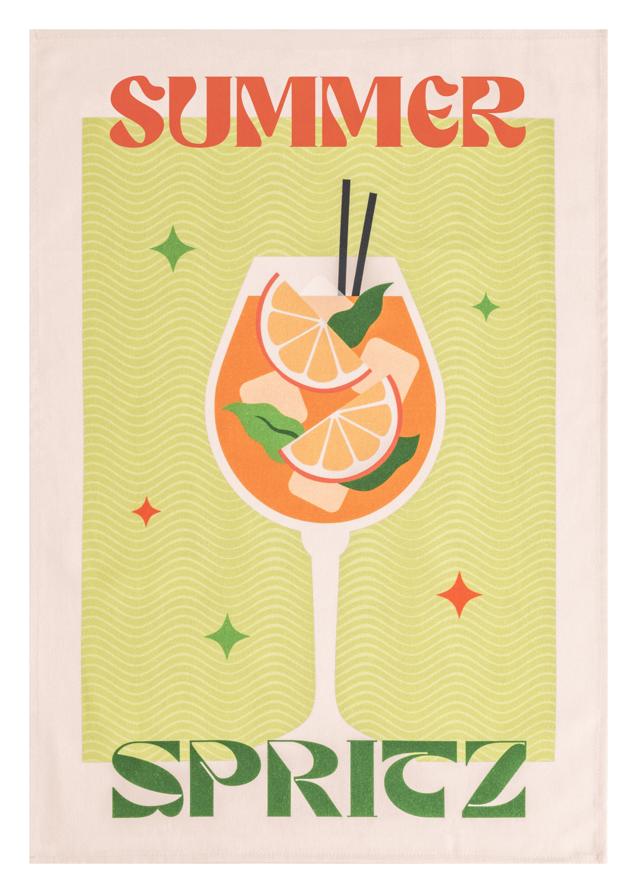 Magma Geschirrtuch Saluti 'Summer' 50 x 70 cm Grün